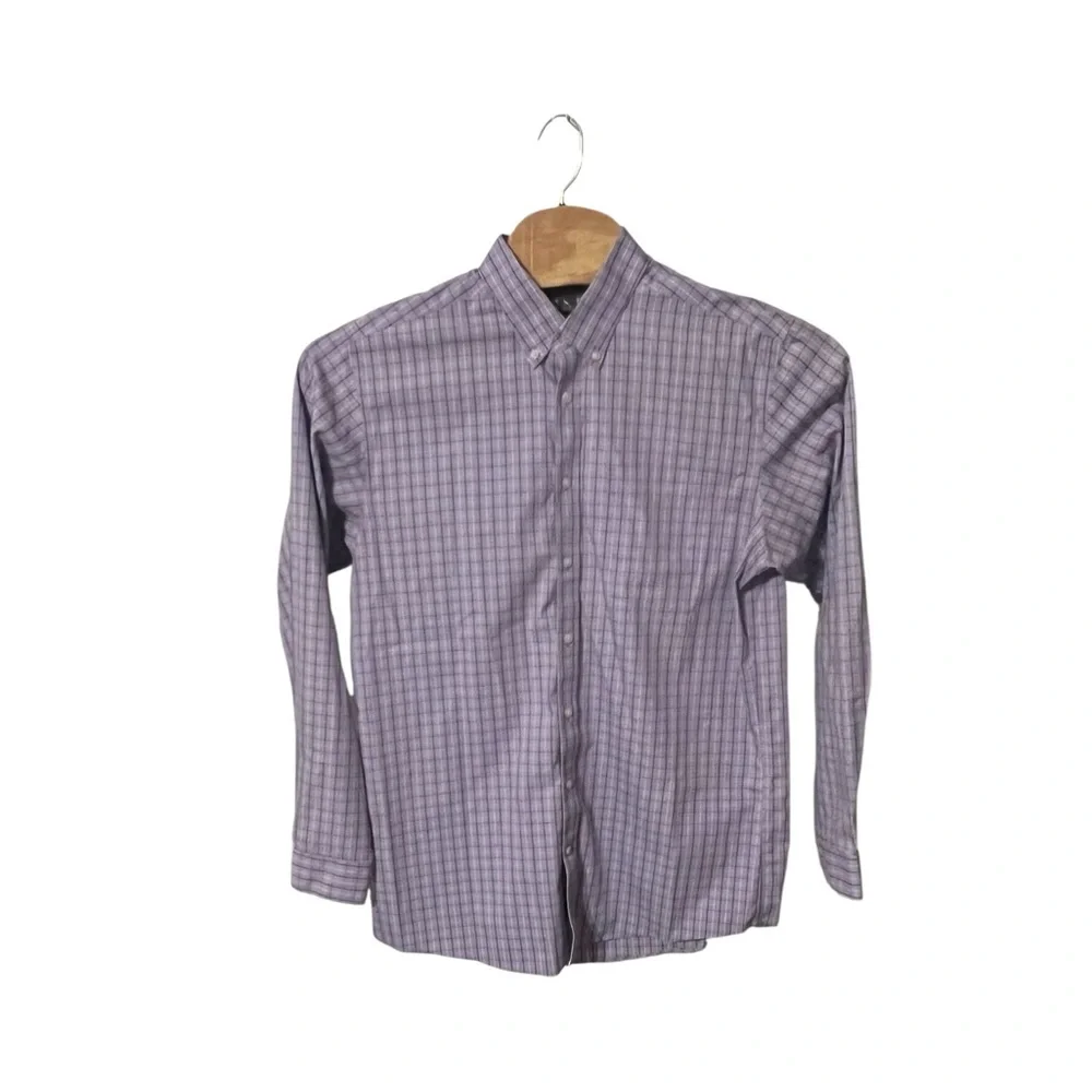 Eddie Bauer Wrinkle Free Relaxed Fit Men’s Button Down Shirt Size Tall Large